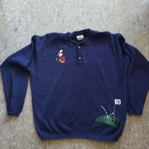 disney 18th hole golf sweater